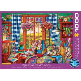 Puzzle Eurographics Salle d'art patchwork de 1000 pièces Eurographics - 1