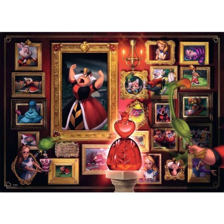 Puzzle Ravensburger Disney Villains: Reine de cœur de 1000 pièces - Ravensburger