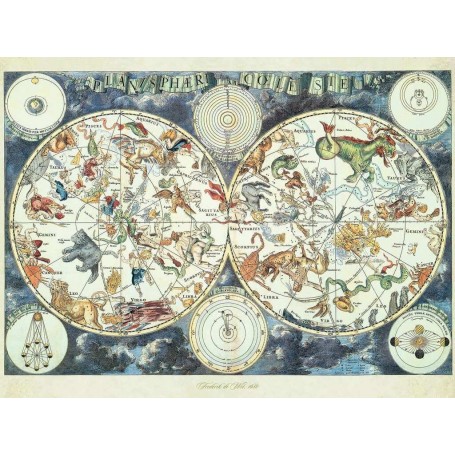 Puzzle Ravensburger Carte des bêtes du monde de 1500 pièces - Ravensburger