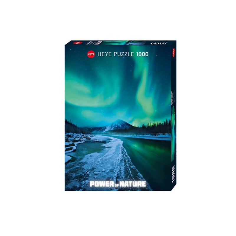 Puzzle Larsen Cadre Père Noël Et Traîneau Aurores Boréales - 26 Pièces Formes