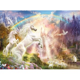 Puzzle Clementoni Licornes et Arc-en-ciel de 500 Pièces Clementoni - 1