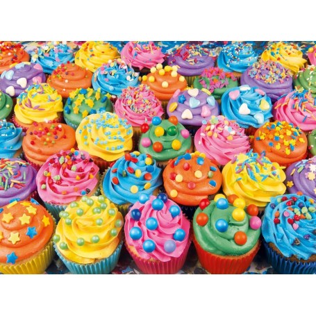 Puzzle Clementoni Cupcakes en couleur de 500 Pièces - Clementoni
