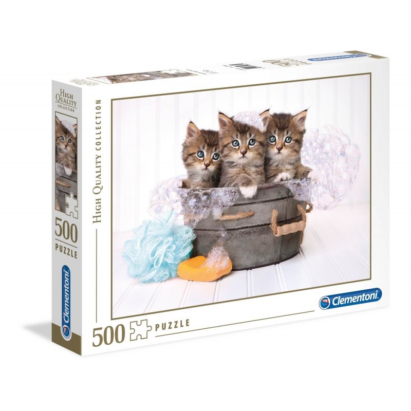 clementoni 39340 Puzzle mignons chatons 1000 pièces animaux