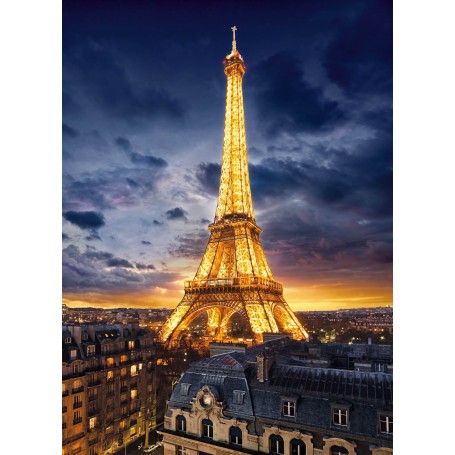 Puzzle Clementoni La Tour Eiffel la nuit de 1000 pièces à Clementoni