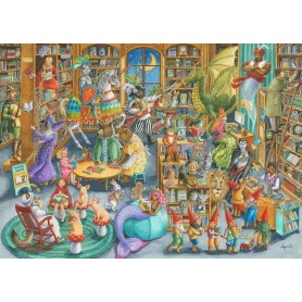 Puzzle Ravensburger Medianoche en la Biblioteca de 1000 Piezas Ravensburger - 1
