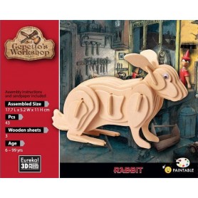 Gepetto's maquette de lapin 43 pièces - Eureka! 3D Puzzle