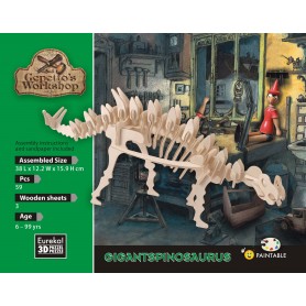 Gepetto's Maquette en bois Gigantspinosaurus 59 pièces - Eureka! 3D Puzzle