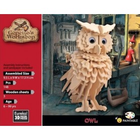 Gepetto's Maquette en bois Hibou 148 pièces - Eureka! 3D Puzzle