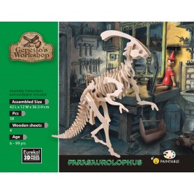 Gepetto's Parasaurolophus Maquette en bois 38 pièces - Eureka! 3D Puzzle