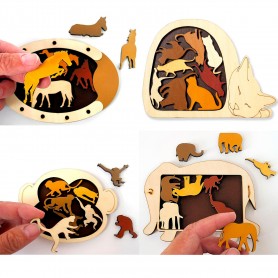 Pack 4 Arrangements pour animaux - Eureka! 3D Puzzle