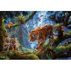 tigres Puzzle Educa dans l’arbre de 1000 pièces Puzzles Educa - 1