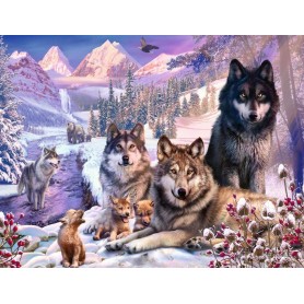 Puzzle Ravensburger Loups des neiges de 2000 pièces Ravensburger - 1