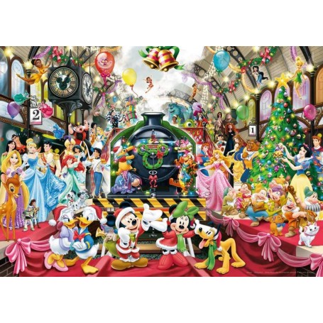 Puzzle Ravensburger tous à bord, Noël Disney 1000 Pièces - Ravensburger