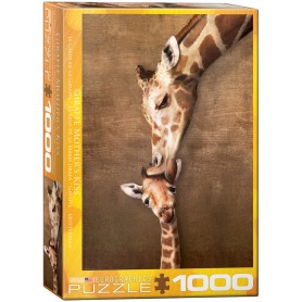 Eurographics Puzzle Mommy Giraffe's Kiss 1000 pièces Eurographics - 1