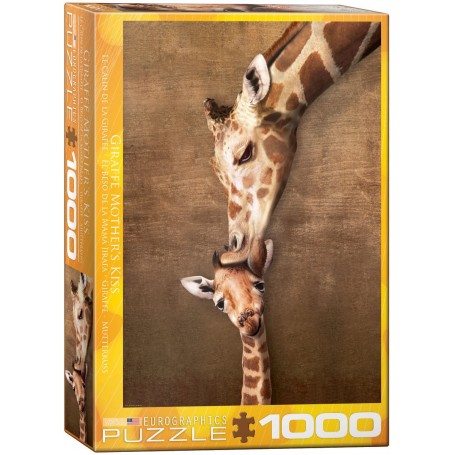 Puzzle Eurographics Le Baiser de la Girafe Maman 1000 pièces - Eurographics