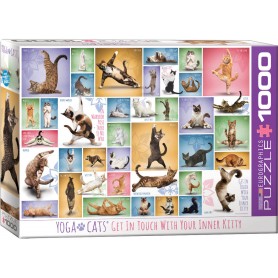 Eurographics Cats Yoga Puzzle 1000 pièces Eurographics - 1