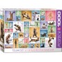 Puzzle Eurographics 1000 pièces Yoga Cats - Eurographics
