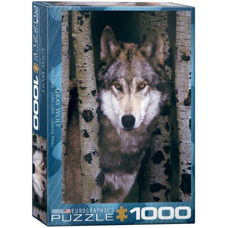 Puzzle Eurographics 1000 Loup gris pièces - Eurographics