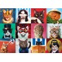 Puzzle Eurographics Drôles de chats de Lucia Heffernan de 1000 pièces - Eurographics