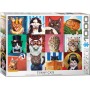 Puzzle Eurographics Drôles de chats de Lucia Heffernan de 1000 pièces - Eurographics
