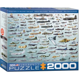 Eurographics Puzzle Evolution des avions militaires 2000 pièces Eurographics - 1