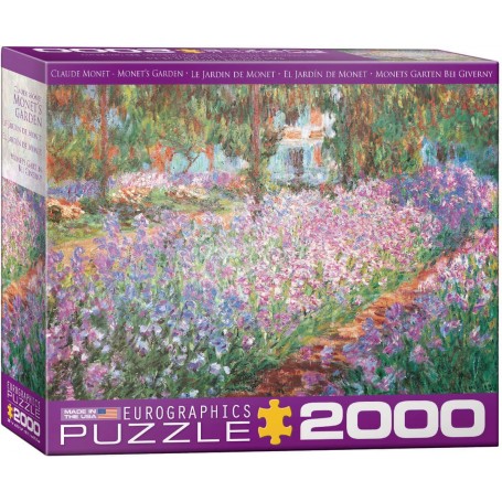 Puzzle Eurographics Jardin de Monet par Claude Monet de 2000 pièces - Eurographics