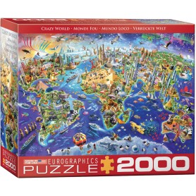 Puzzle Eurographics Crazy World 2000 pièces Eurographics - 1