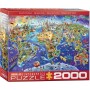 Puzzle Eurographics pièces Crazy World 2000 - Eurographics