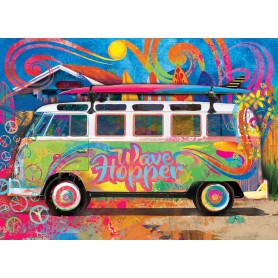 Eurographics Puzzle Volkswagen hippie van 550 pièces Eurographics - 1