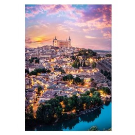 Puzzle Trefl Vues de la ville de Tolède, Espagne de 1500 pièces Puzzles Trefl - 1