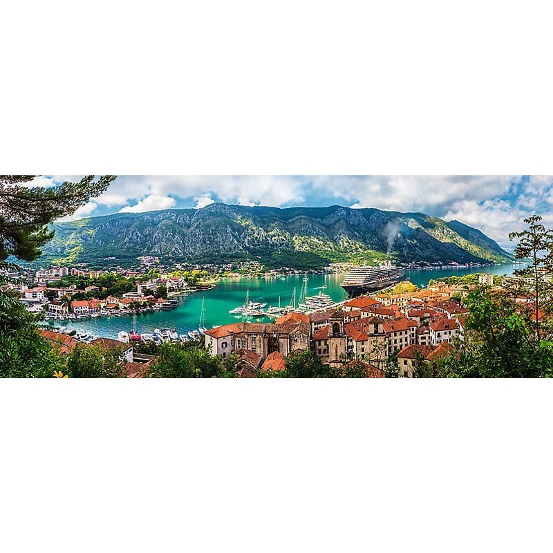 Puzzle Trefl Panorama Kotor, Monténégro 500 Pieces kubekings.fr