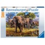 Puzzle Ravensburger Elephant Family 500 pièces Ravensburger - 1