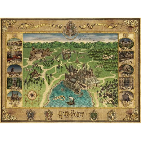 Puzzle Ravensburger Carte de Poudlard 1500 pièces Ravensburger - 1