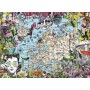Puzzle Ravensburger Carte européenne, cirque particulier de 500 pièces Ravensburger - 1