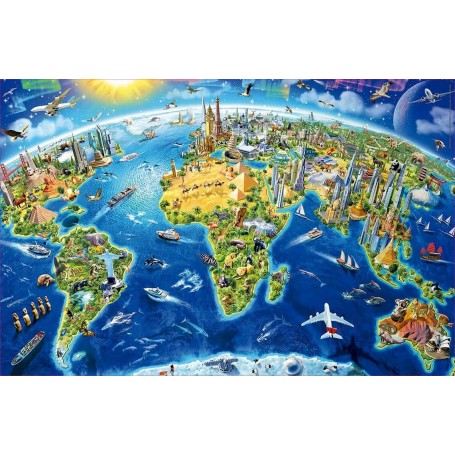 Puzzle Educa Symbols of the World (pièces miniatures) 1000 pièces Puzzles Educa - 1