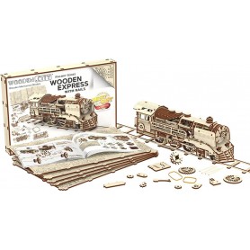 Locomotive en Bois avec Rails - Wooden City Wooden City - 1