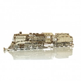 Locomotive avec Chariot et Rails - Wooden City Wooden City - 1