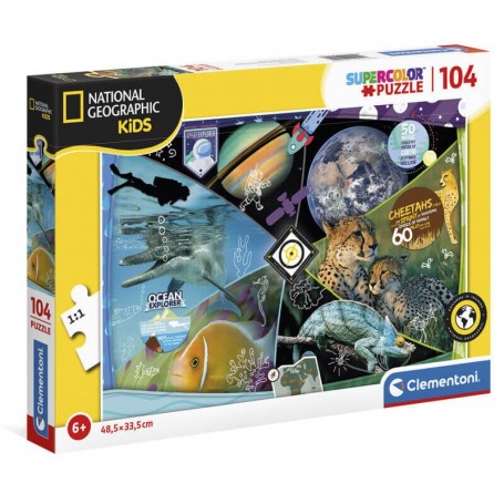 Puzzle pour enfants Clementoni National Geographic 104 pièces Clementoni - 1
