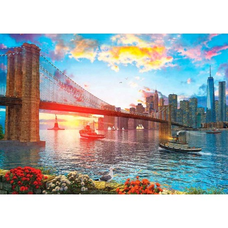 Art Puzzle Coucher de soleil à New York 1000 pièces Art Puzzle - 1