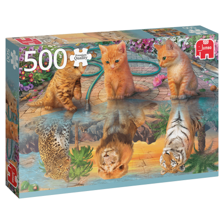 Jumbo - Puzzle 1000 pièces : Timbres : Chats - Animaux - Rue du Commerce