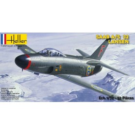 Saab 32 Lansen - Maquette Avion - Heller Heller - 1