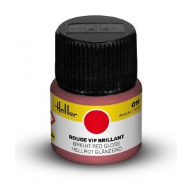 Peinture Acrylic 019 Rouge Vif Brillant Heller - 1