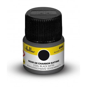 Peinture Acrylic 085 Noir De Charbon Satine Heller - 1