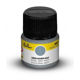 Peinture Acrylic 087 Gris Acier Mat Heller - 1