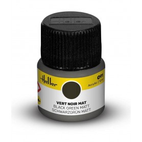 Peinture Acrylic 091 Vert Noir Mat Heller - 1