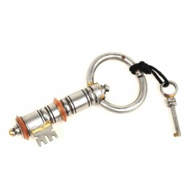 Cadenas à clé en argent - Cadenas puzzle Constantin - 1