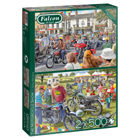 Puzzle Falcon Le salon de la moto 2 x 500 Pcs Falcon - 1