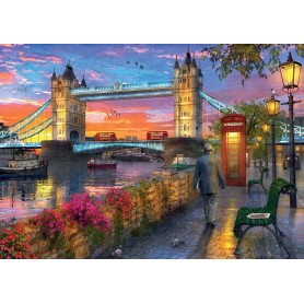 Puzzle Ravensburger Tower Bridge au coucher du soleil 1000 pièces Ravensburger - 1