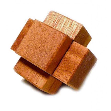Mini Lumberjack: Casse-Tête 3D Fait à la Main; Casse-Tete en Bois