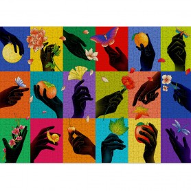 Puzzle cloudberries Hands de 1000 pièces Cloudberries - 1